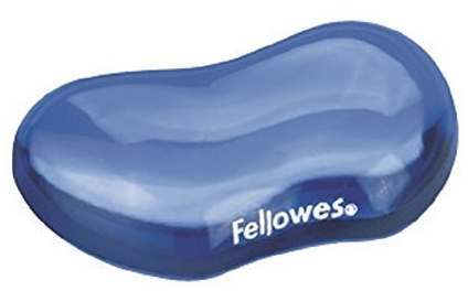 Fellowes Handballenauflage Crystals, flexible Handgelenkauflage mit Gel, kompakt, abwaschbar, blau - Preisvergleich