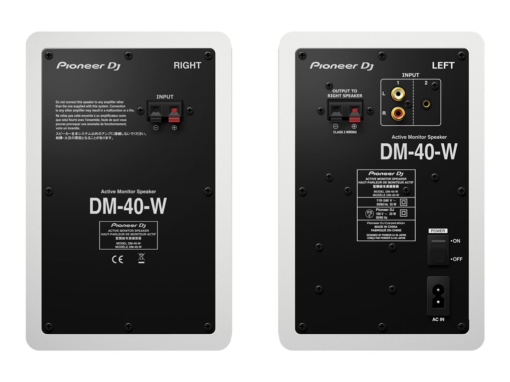Pioneer DM-40 weiß Kompakt-Lautsprecher weiß