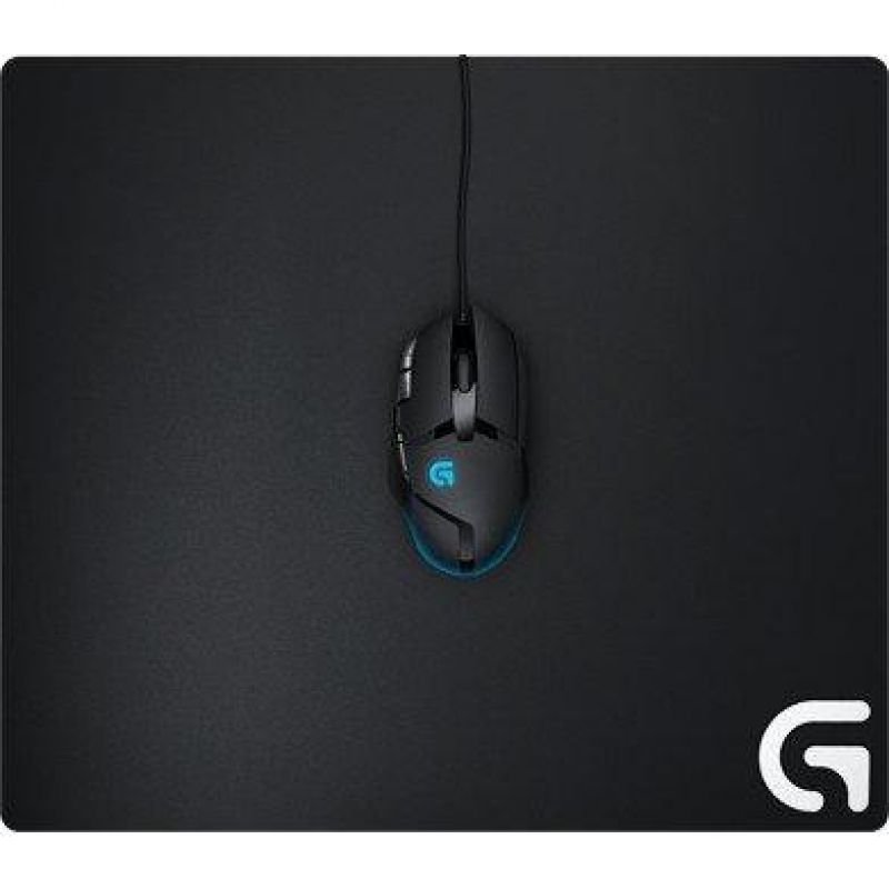 Logitech G640 Gaming Mauspad aus Stoff, 460x400 mm, 3mm flaches Profil, Geringe Oberflächenreibung, Gleichmäßige Oberflächenstruktur, Gummiunterlage, Zusammenrollbar
