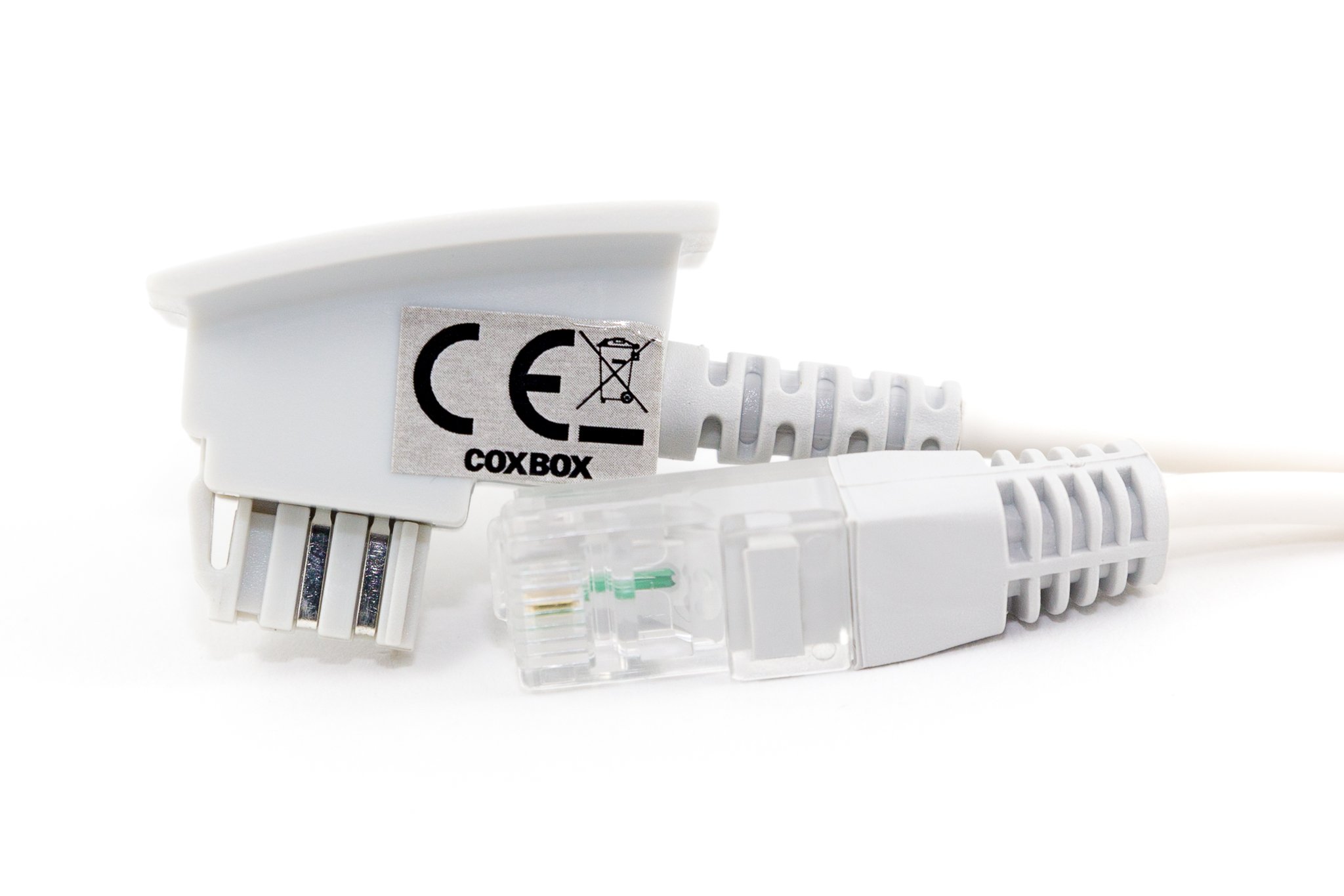 COXBOX 6m VDSL ADSL Kabel für den IP basierten Telekom DSL Anschluss mit galvanischer Signatur TAE RJ45 VoiP Twisted Pairs für effektiven Schutz vor Störeinflüssen Fritzbox Speedport