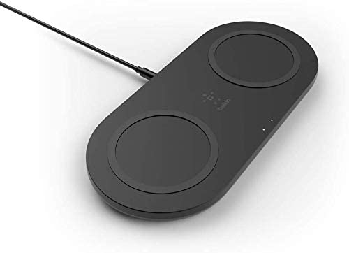 Belkin BOOST CHARGE Wireless Charging Dual Pad, 2x 15 W, Netzteil, schwarz