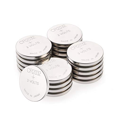 GP CR2032 Lithium Knopfzellen 3V, Knopfbatterien CR 2032 - DL2032, Spannung 3 Volt (20 Stück im 4X 5er Pack, Batterien einzeln entnehmbar)