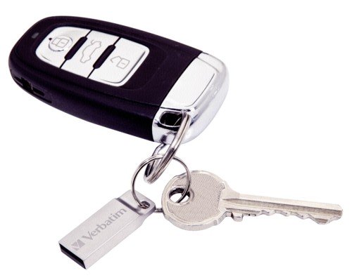 Verbatim Executive USB 2.0 aus Metall - 16 GB - robuster Stick mit USB 2.0-Schnittstelle - inklusive praktischem Schlüsselring - silber