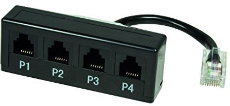 Logilink Modular Adapter (RJ45 auf RJ11), 4-Port