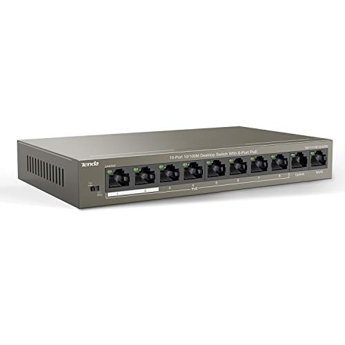 Tenda Switch 10-Port FE TEF1110P-8-63W 58W (8x PoE), TEF1110P-8-63W