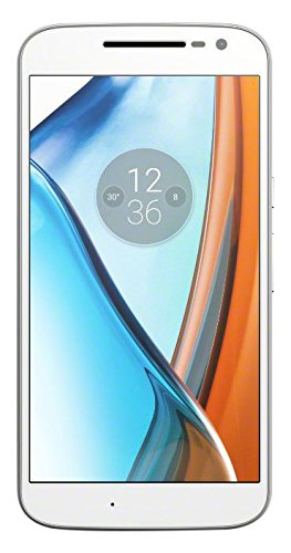 Lenovo Moto G4 Smartphone 14cm Pixel (5,5 Zoll) IPS-Display, 16GB interner Speicher, 2GB RAM, Dual-SIM, Android, Weiß