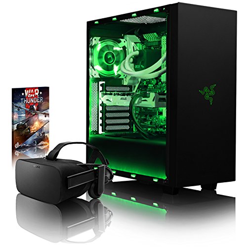 VIBOX Voxel VGS570-223 VR Gaming PC mit Oculus Rift, Spiel Bundle (4,0GHz Intel i3 Quad-Core Prozessor, Asus Nvidia GeForce GTX 1070 Grafikkarte, 16GB DDR4 RAM, 480GB SSD, Ohne Betriebssystem)