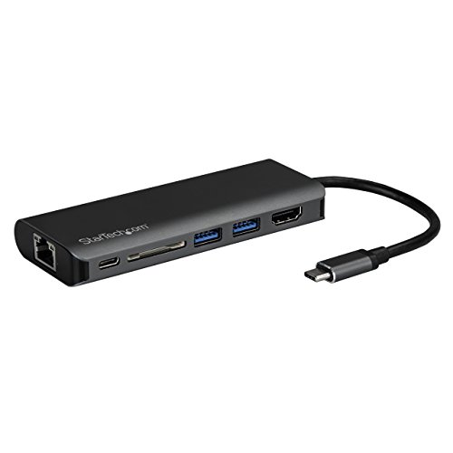 StarTech DKT30CSDHPD USB-C Multiport Adapter - 2X USB 3.0/HDMI/SD/Gigabit Ethernet Grau/Schwarz - Preisvergleich
