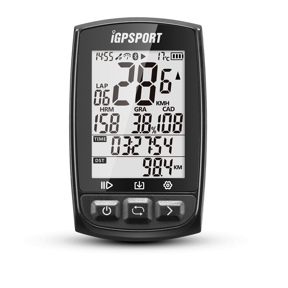 iGPSPORT Fahrradcomputer GPS ANT Funktion iGS50E drahtlos, schwarz