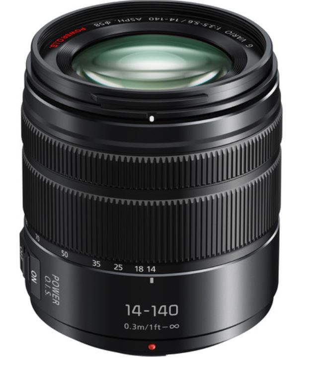 Panasonic H-FSA14140E Superzoom Objektiv LUMIX G (14-140mm (KB), Staubschutz, Spritzwasserschutz, F3,5-5,6 II ASPH. Power OIS
