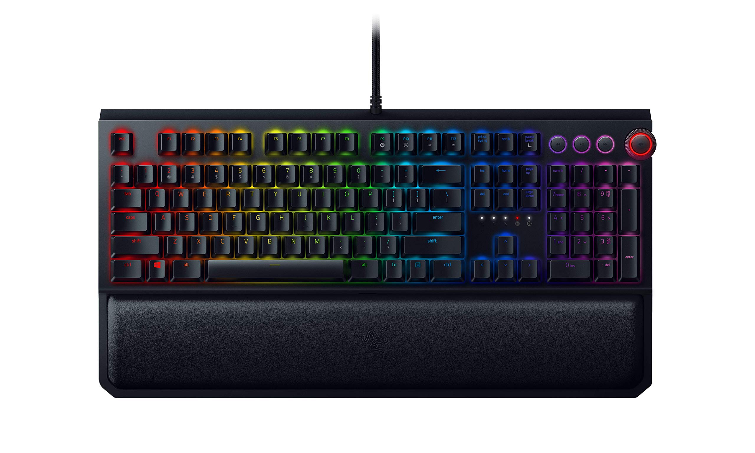 Razer BlackWidow Elite Tastatur USB Schwarz - Tastaturen (Standard, USB, Mechanischer Switch, Schwarz) Englisch QWERTY