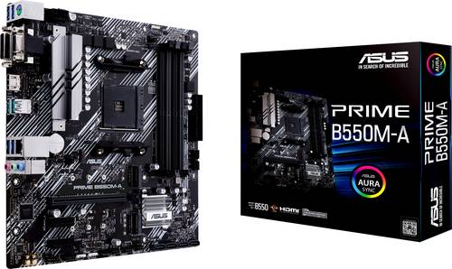 Asus PRIME B550M-A Mainboard Sockel AMD AM4 Formfaktor Micro-ATX Mainboard-Chipsatz AMD B550