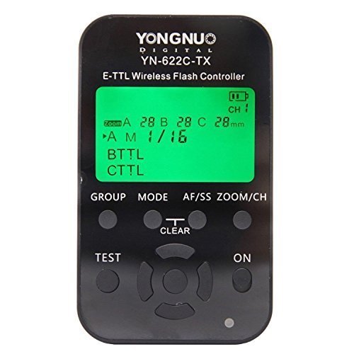 Yongnuo YN-622C-TX E-TTL Funkauslöser für Canon 500D 550D 600D 650D 700D 1000D 1100D 50D 60D 70D 1D 1D2 1D3 1D4 1Ds 1Ds2 1Ds3 1DX 1DC 5D 5D2 5D3 6D 7D Blitzgerät: Canon 580EX 580EXII 600EX, YongNuo 565EX 565EXII 568EX 568EXII