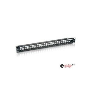 Equip - Patch-Panel mit Kabelverwaltung - Schwarz - 1U - 24 Ports (769224)