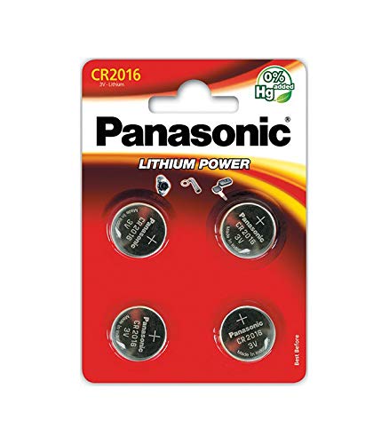 Panasonic CR2016 Lithium Knopfzelle, 3V, 4er Pack