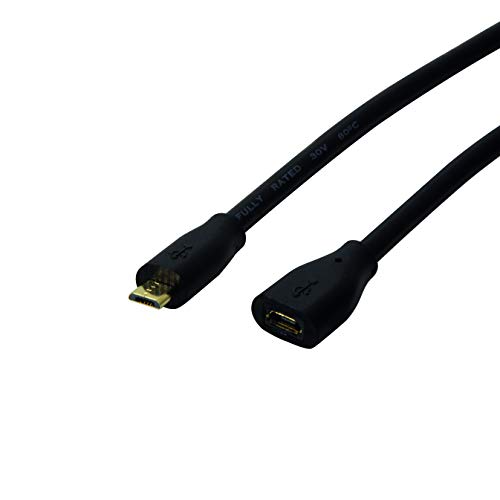 LogiLink CU0121 USB 2.0 Micro-B Verlängerungskabel Schwarz