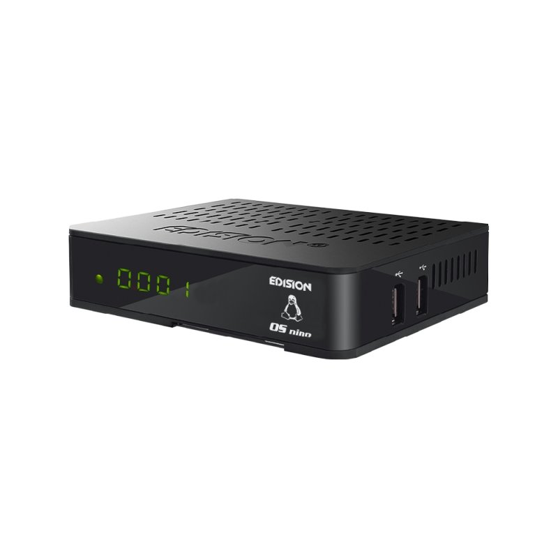 Edision OS NINO Full HD Satelliten Linux E2 Receiver 1x DVB-S2, 2x USB, HDMI, LAN, Linux, Kartenleser schwarz