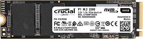 Crucial P1 CT500P1SSD8 500 GB Internes SSD (3D NAND, NVMe, PCIe, M.2)