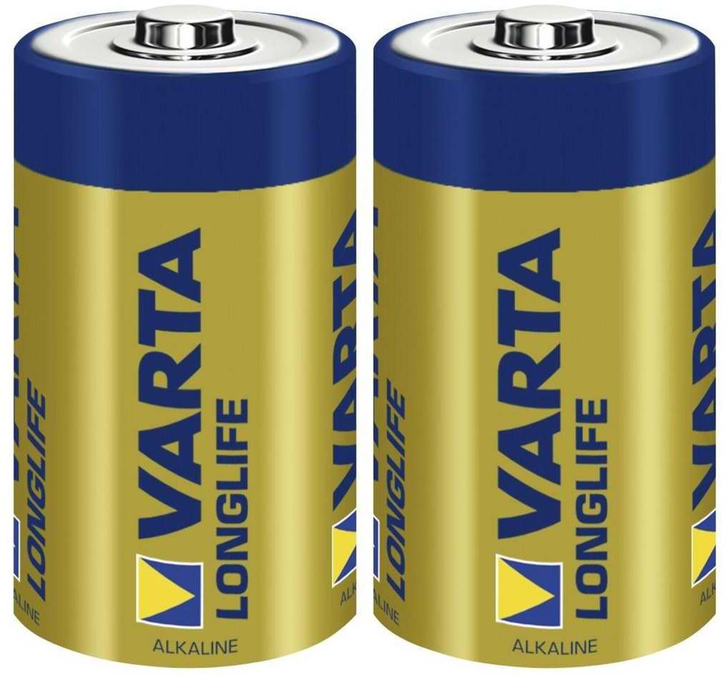 VARTA Longlife Batterie C Baby LR14 Batterie, Alkaline Batterien (ideal für  Fernbedienung Radio Wecker und Uhr) 2er Pack: Tests, Infos & Preisvergleich  | Testsieger.de