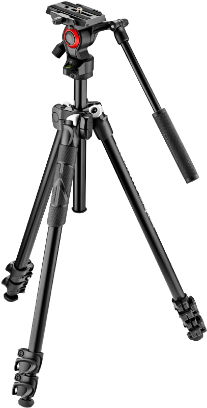 Manfrotto mk290lta3-v Kit 290 Leichtes Stativ mit Video-Fluidkopf, schwarz