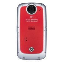 GE General Electric DV1 Digitalkamera (5 Megapixel CMOS, 4-fach dig. Zoom, 6,3 cm (2,5 Zoll) Display, wasserdicht bis 5m, stoßfest bis 1,5m, Full-HD) grau