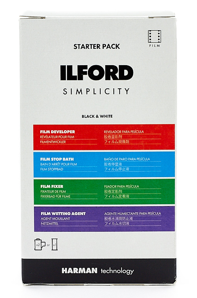 Ilford Simplicity Starter Kit Fotochemie zur SW-Filmentwicklung (2xKB oder 1xRF)