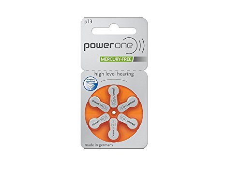 Batterien Hörgeräte Power One P 13 (0% Quecksilber)