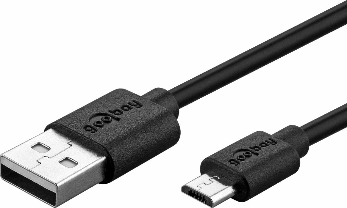Wentronic Goobay - USB-Kabel - Micro-USB Type B (S) bis USB (S) - 3 A ...