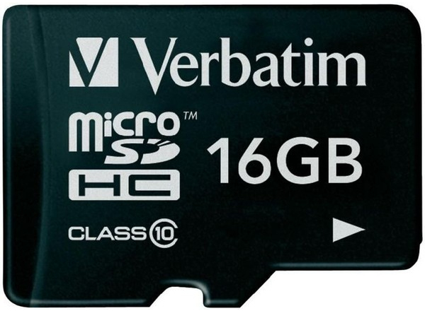 Verbatim microSDHC 16GB Speicherkarte - SD-Karte - Klasse 10 - schwarz
