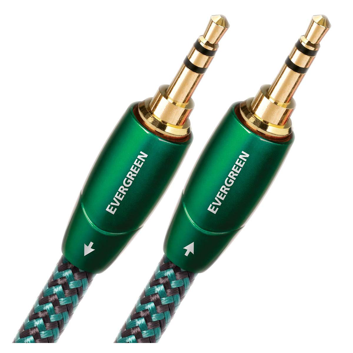 AudioQuest 0.6m Evergreen 3.5mm - Audio-Kabel (3.5mm, 3.5mm, Kupfer, 0,6 m, Schwarz)