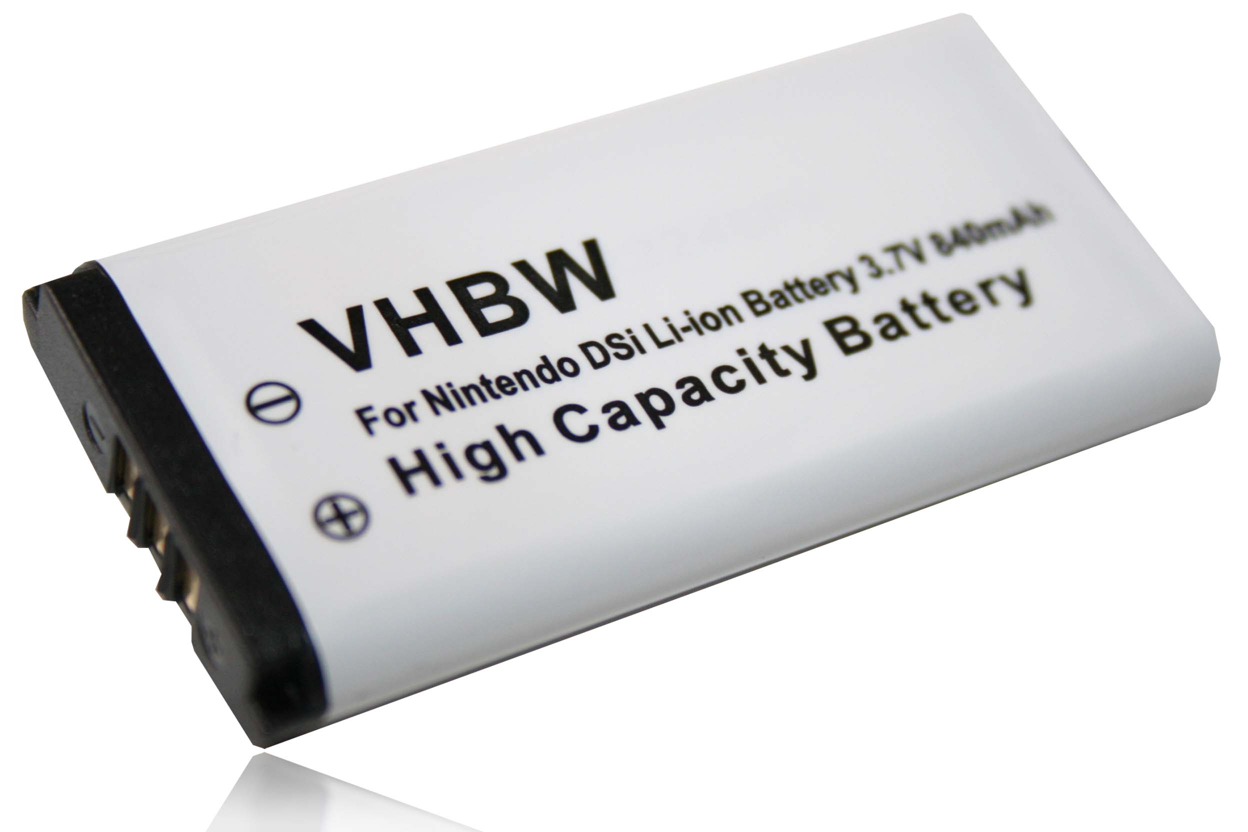 vhbw Akku Ersatz für Nintendo BOAMK01, C-TWL-A-BP, TWL-001, TWL-003 für Spielekonsole (840mAh, 3,7V, Li-Ion)