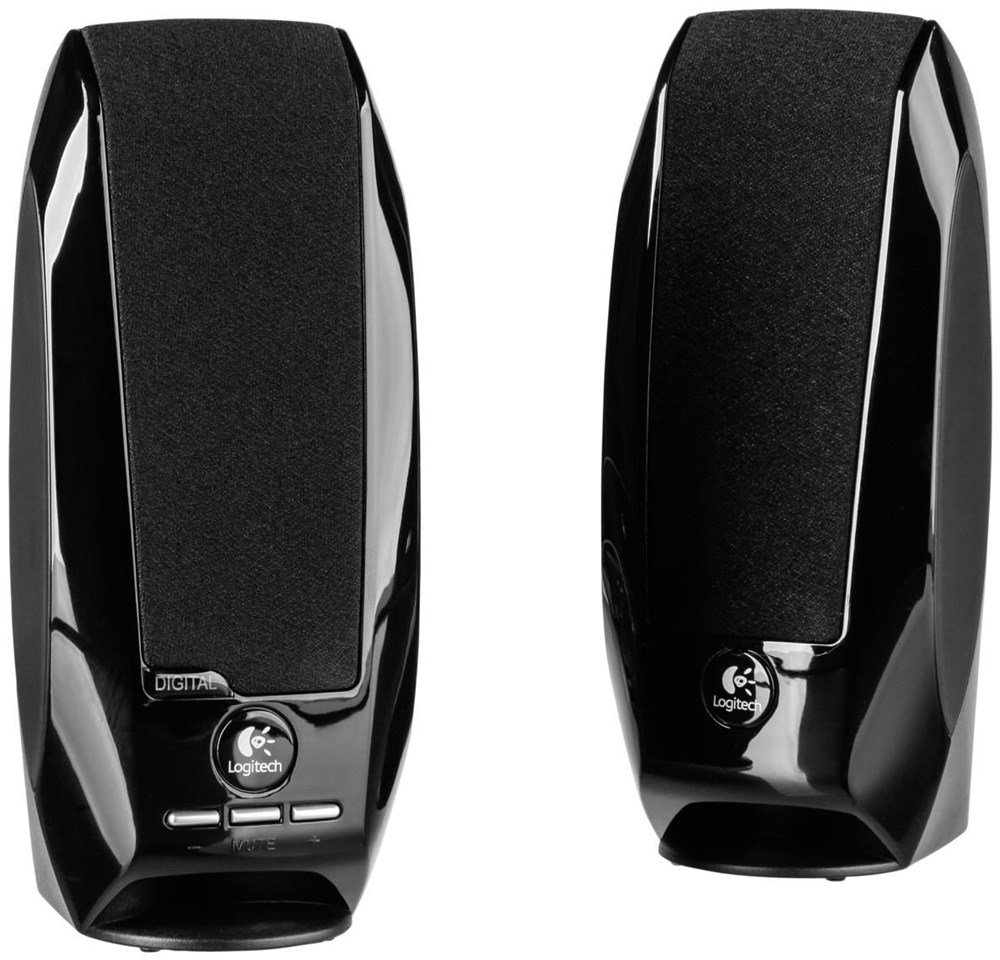 Logitech S150 2.0 PC-Lautsprecher-System, EU Stecker - Schwarz (980-000029)