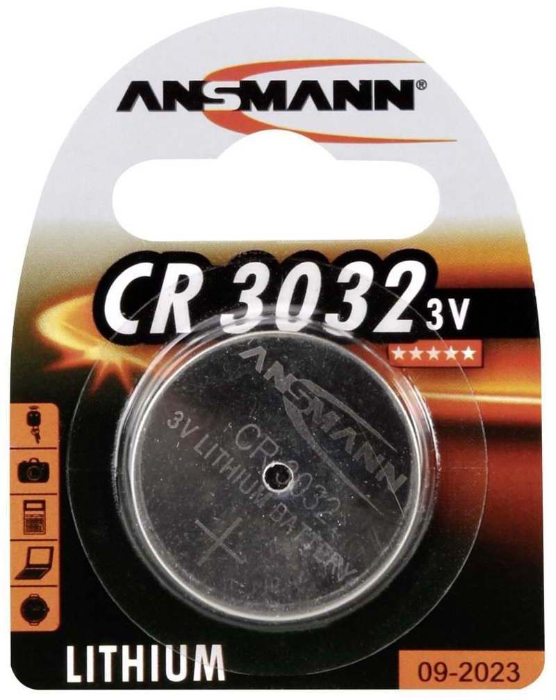ANSMANN 1516-0013 Knofpzelle Batterie Lithium CR 3032 - 3V