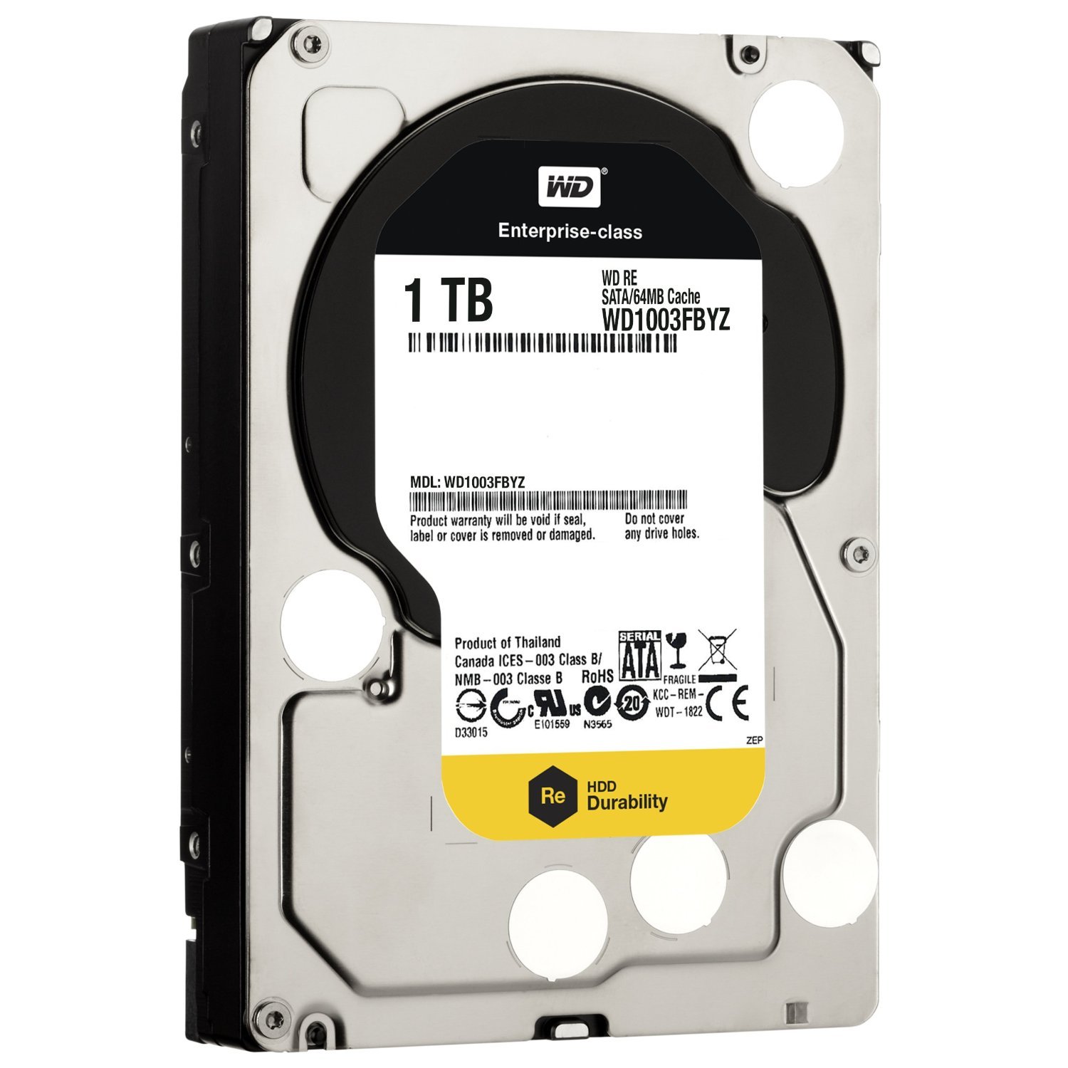 Western Digital WD1003FBYZ interne Festplatte 1TB (8,9 cm (3,5 Zoll), 7200rpm, 64MB Cache, SATA)