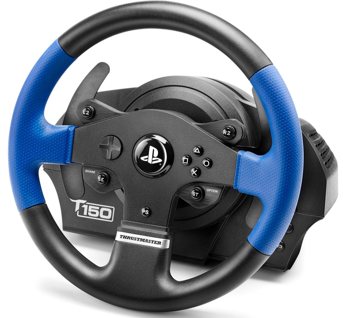 Thrustmaster T150 Force Feedback Schwarz, Blau (4160628) (PC, PS3, PS4):  Tests, Infos & Preisvergleich