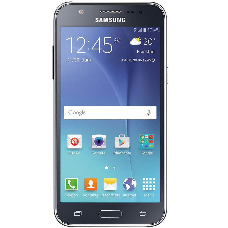 Samsung Galaxy J5 Smartphone 12,7cm Pixel (5 Zoll) Super-AMOLED-Display, 8GB interner Speicher, 1,5GB RAM, Android, Schwarz