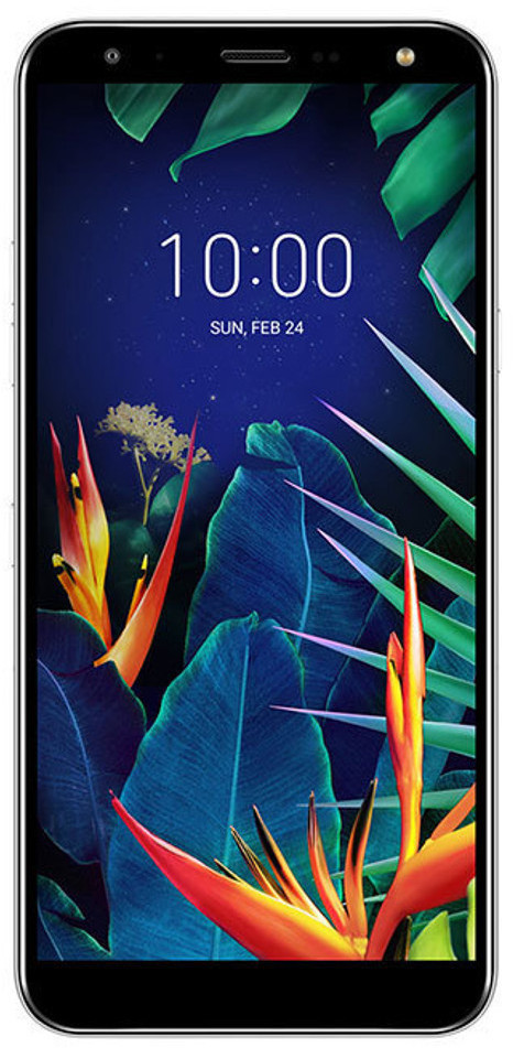 LG K40 Smartphone 14,48cm Pixel (5,7 Zoll) IPS-Display, 32GB interner Speicher, 2GB RAM, Dual-SIM, Android, Platinum Grey