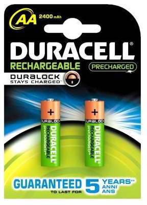 Duracell Ultra HR6 AA Akkus mit geringer Selbstentladung (2400mAh) 2er Pack