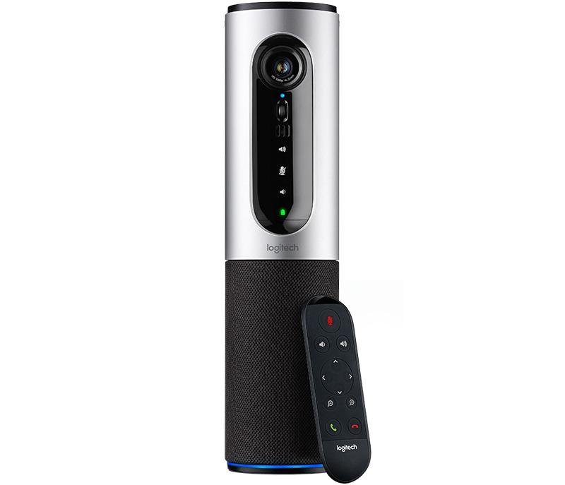 Logitech CONFERENCECAM CONNECT Videokonferenz-Webcam mit Freisprecheinrichtung, HD 1080p, 90° Blickfeld, 4-fach Zoom, Autofokus, USB-Anschluss & Bluetooth, Für 1-6 Personen, PC/Mac/ChromeOS - Schwarz