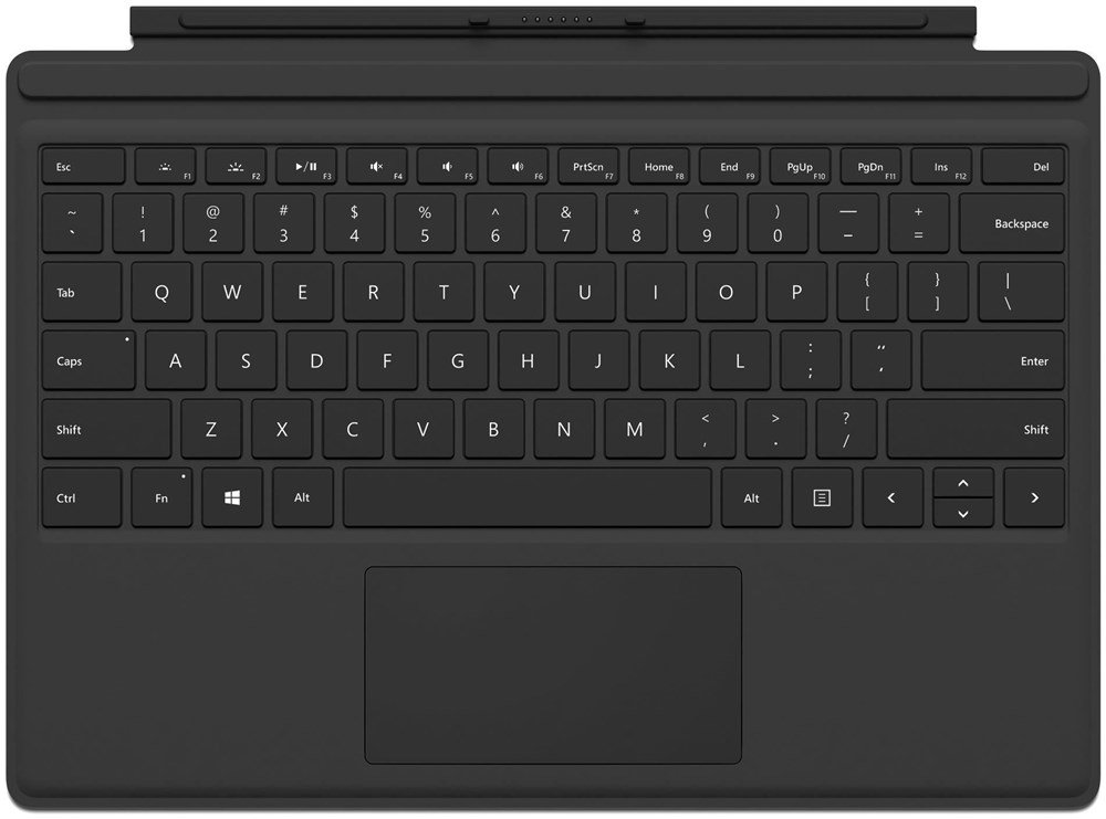 Microsoft Surface Pro Type Cover (QWERTZ Keyboard) Schwarz