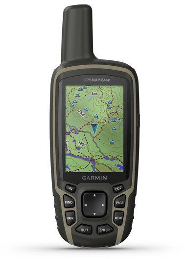 Garmin GPSMAP 64sx - robustes, wasserdichtes GPS-Outdoor-Navi mit 2,6 Farbdisplay, 3-Achsen-Kompass, Barometer, ANT und Bluetooth, GLONASS, GALILEO, vorinstallierter Basiskarte und 16 h Akku