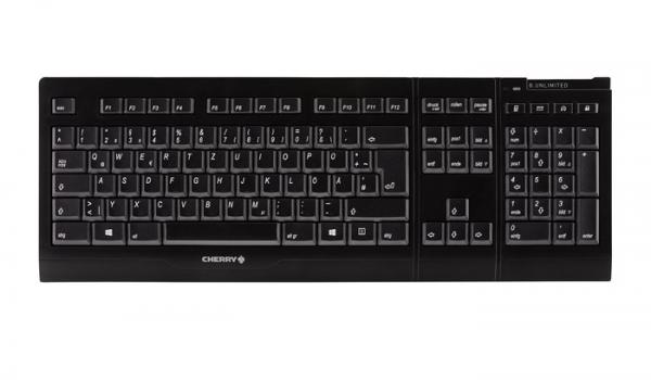 CHERRY B.UNLIMITED 3.0 - Tastatur-und-Maus-Set - kabellos - 2.4 GHz - US mit Euro-Symbol QWERTY - CHERRY SX - Schwarz (JD-0410EU-2)