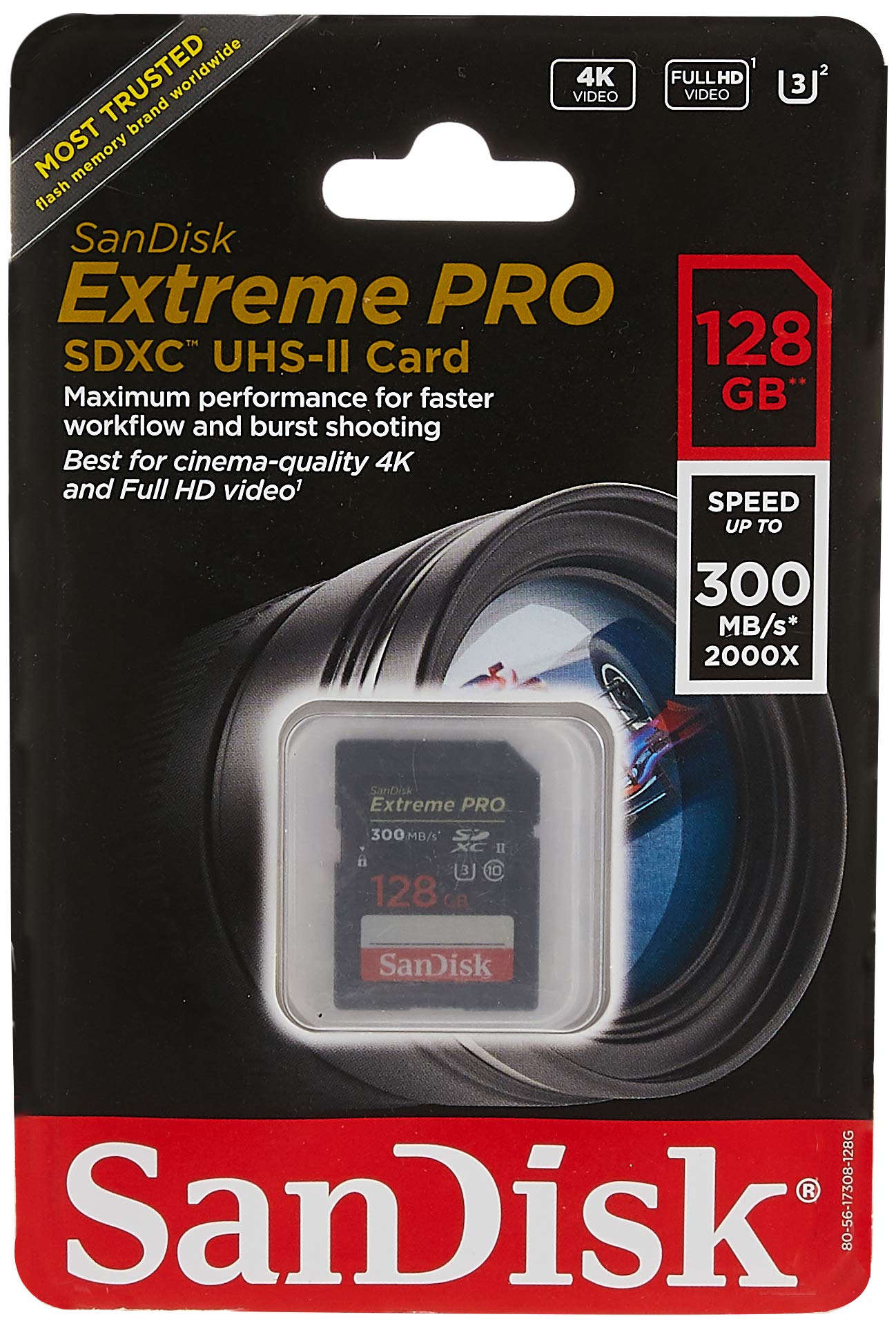 SanDisk 128 GB Extreme Pro uhs-ii SDXC Speicherkarte
