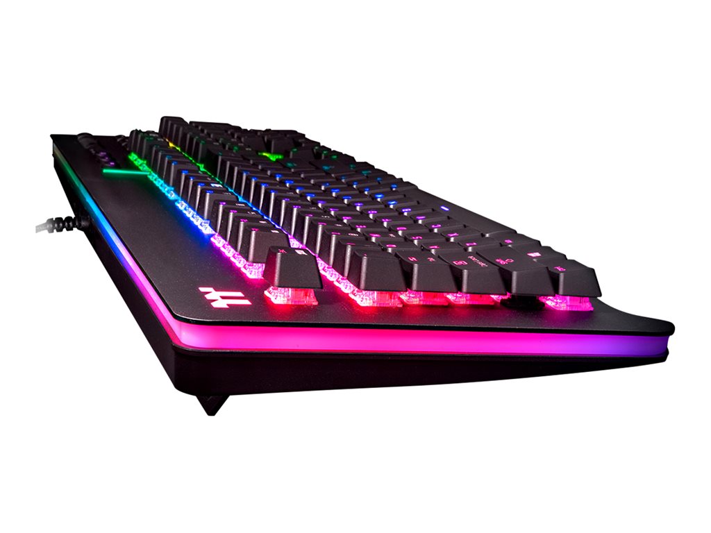 TT Premium Level 20 RGB - Tastatur - Hintergrundbeleuchtung - USB - Deutsch QWERTZ - CHERRY MX Speed Silver - Titan (KB-LVT-SSSRGR-01)