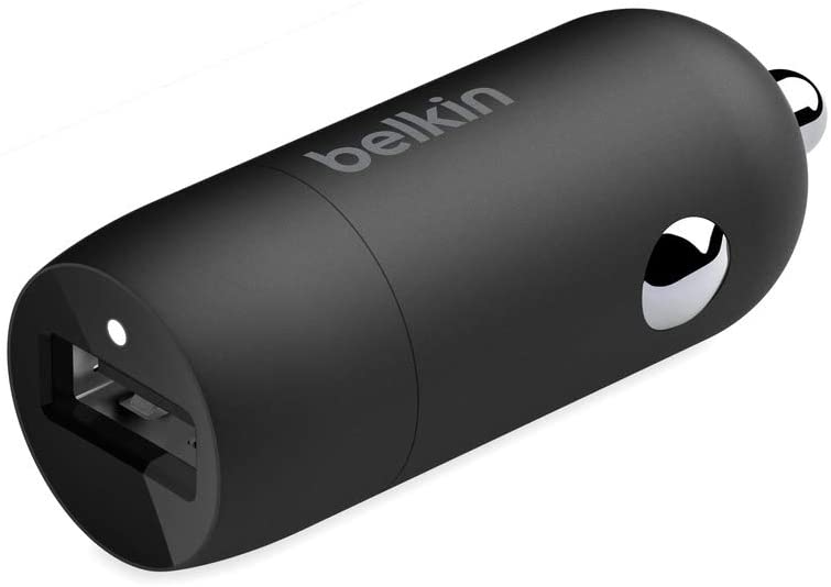 Belkin Quick Charge USB-Kfz-Ladegerät,18 W (Qualcomm Quick Charge 3.0-Ladegerät, kompatibel mit Geräten wie Samsung Galaxy Note9, S9, S8, S7 und S6)