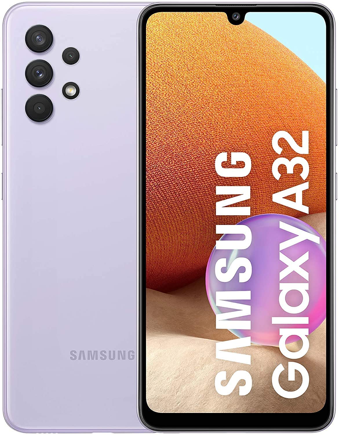 Samsung Galaxy A32 Smartphone 16,3cm (6,42 Zoll) SAMOLED-Display, 128GB interner Speicher, 4GB RAM, Dual-SIM, Android 11, Awesome Violet