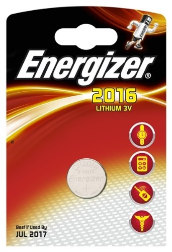 Energizer Battery CR2016 Lithium 1-pak, 235253