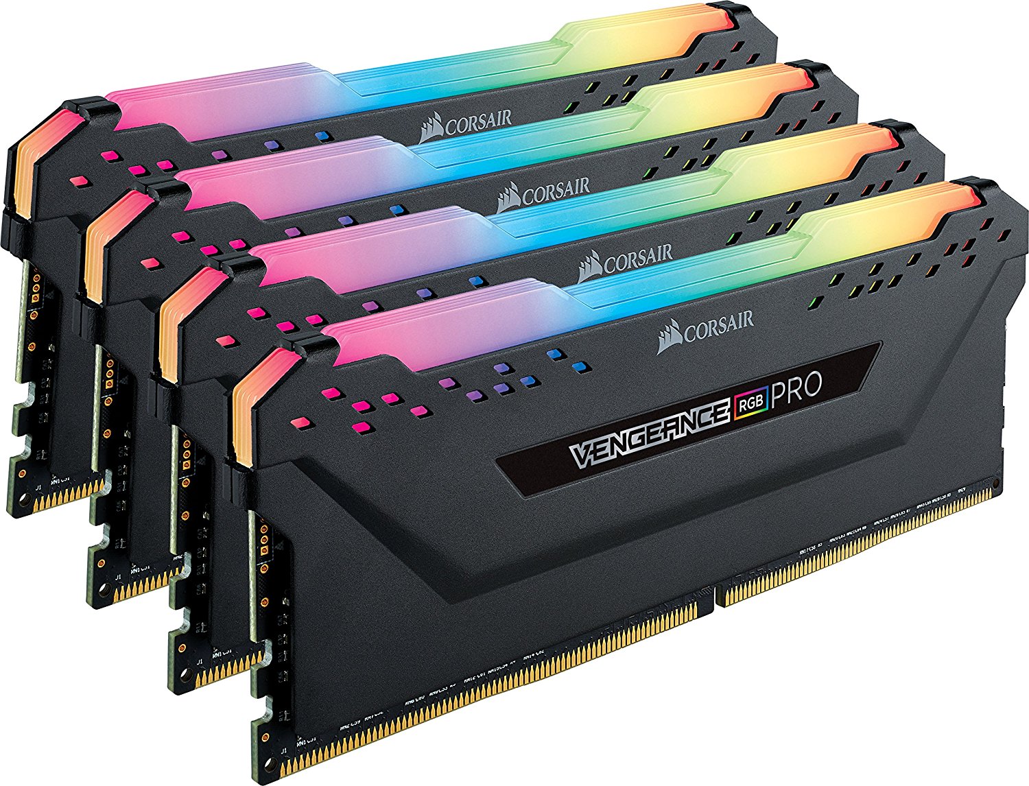 Corsair Vengeance RGB PRO 32GB (4x8GB) DDR4 3200MHz C16 XMP 2.0 Enthusiast RGB LED-Beleuchtung Speicherkit - schwarz - Preisvergleich
