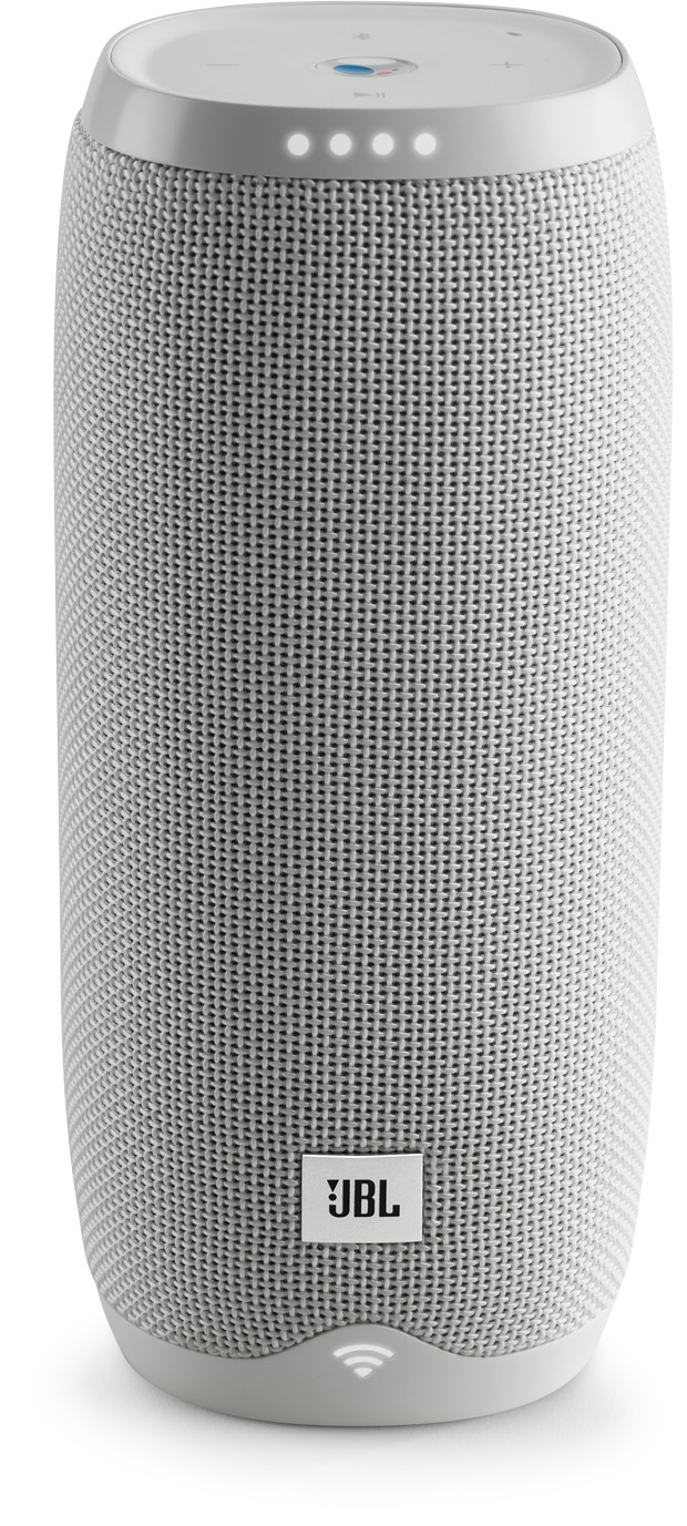 JBL Link 20 weiß Multiroom-Lautsprecher mit Google Assistant 