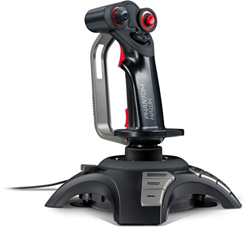 Speedlink PHANTOM HAWK Flight Stick, Gaming Joystick für PC - Computer, Controller für Simulator Spiele - schwarz